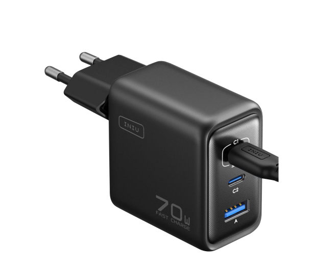 INIU Leopard Charger 70W 2 x USB-C, USB-A składana - 1371578 - zdjęcie